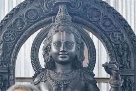 why is ram lalla statue black